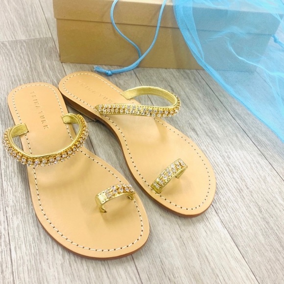 Trina Turk Shoes Trina Turk Oasis Sandal In Gold Poshmark